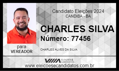 Candidato CHARLES SILVA 2024 - CANDIBA - Eleições