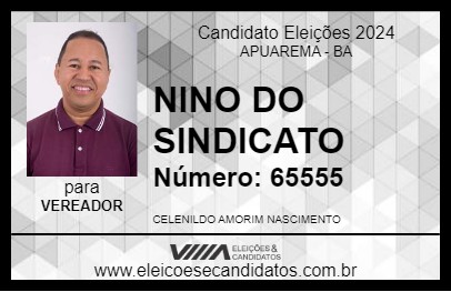 Candidato NINO DO SINDICATO 2024 - APUAREMA - Eleições