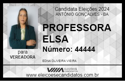 Candidato PROFESSORA ELSA 2024 - ANTÔNIO GONÇALVES - Eleições