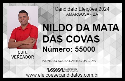 Candidato NILDO DA MATA DAS COVAS 2024 - AMARGOSA - Eleições