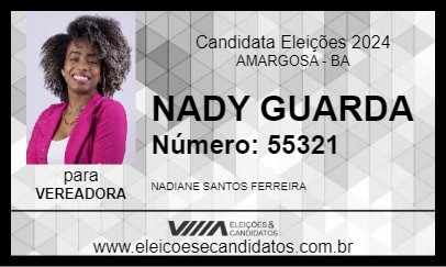 Candidato NADY GUARDA 2024 - AMARGOSA - Eleições