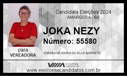 Candidato JOKA NEZY 2024 - AMARGOSA - Eleições