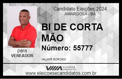 Candidato BI DE CORTA MÃO 2024 - AMARGOSA - Eleições