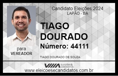 Candidato TIAGO DOURADO 2024 - LAPÃO - Eleições