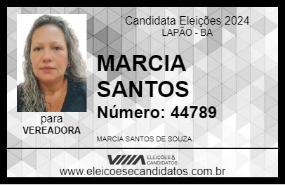 Candidato MARCIA SANTOS 2024 - LAPÃO - Eleições