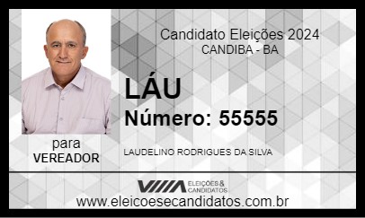 Candidato LÁU DE LIO 2024 - CANDIBA - Eleições