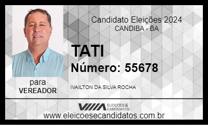 Candidato TATI 2024 - CANDIBA - Eleições