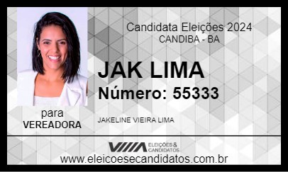 Candidato JAK LIMA 2024 - CANDIBA - Eleições