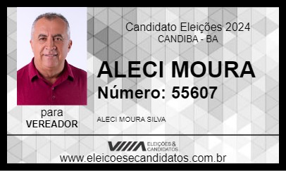 Candidato ALECI MOURA 2024 - CANDIBA - Eleições