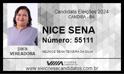 Candidato NICE SENA 2024 - CANDIBA - Eleições