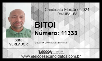 Candidato BITOI 2024 - IRAJUBA - Eleições