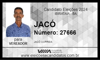 Candidato JACÓ 2024 - IBIRATAIA - Eleições