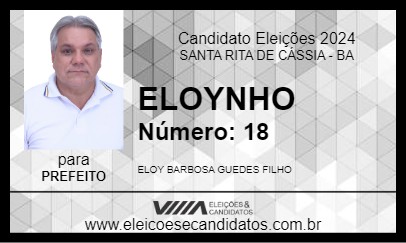 Candidato ELOYNHO 2024 - SANTA RITA DE CÁSSIA - Eleições