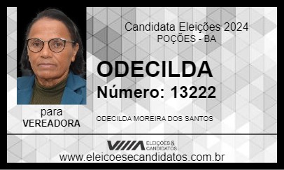 Candidato ODECILDA 2024 - POÇÕES - Eleições