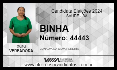 Candidato BINHA 2024 - SAÚDE - Eleições