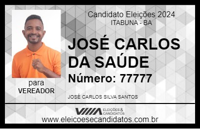 Candidato JOSÉ CARLOS DA SAÚDE 2024 - ITABUNA - Eleições