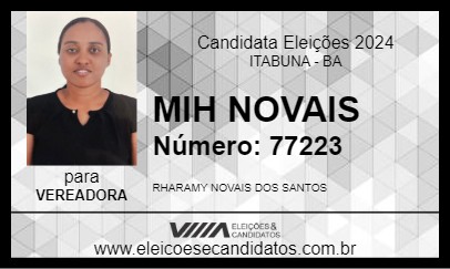 Candidato MIH NOVAIS 2024 - ITABUNA - Eleições