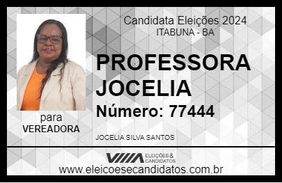 Candidato PROFESSORA JOCELIA 2024 - ITABUNA - Eleições