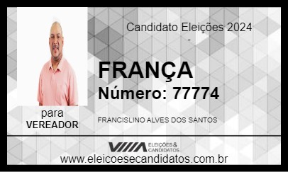 Candidato FRANÇA 2024 - JUAZEIRO - Eleições