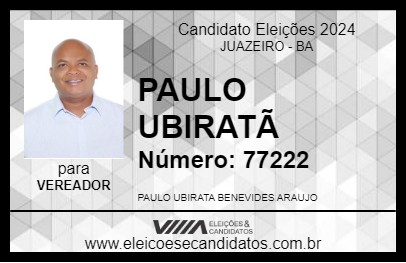 Candidato PAULO UBIRATÃ 2024 - JUAZEIRO - Eleições