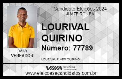 Candidato LOURIVAL QUIRINO 2024 - JUAZEIRO - Eleições