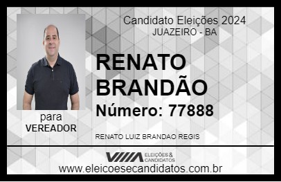 Candidato RENATO BRANDÃO 2024 - JUAZEIRO - Eleições