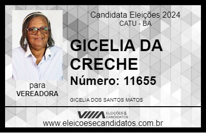 Candidato GICELIA 2024 - CATU - Eleições