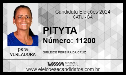 Candidato PITYTA 2024 - CATU - Eleições