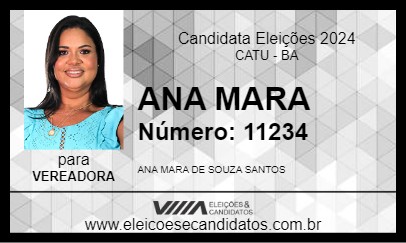 Candidato ANA MARA 2024 - CATU - Eleições