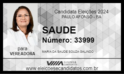 Candidato SAUDE 2024 - PAULO AFONSO - Eleições