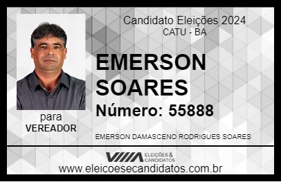 Candidato EMERSON SOARES 2024 - CATU - Eleições