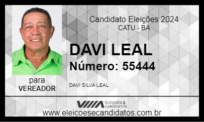 Candidato DAVI LEAL 2024 - CATU - Eleições