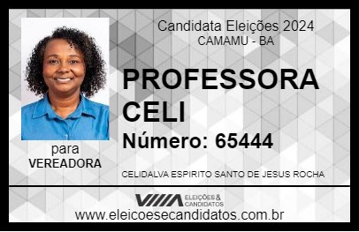 Candidato PROFESSORA CELI 2024 - CAMAMU - Eleições