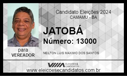 Candidato JATOBÁ 2024 - CAMAMU - Eleições