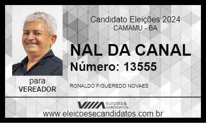 Candidato NAL DA CANAL 2024 - CAMAMU - Eleições