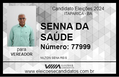 Candidato SENNA DA SAÚDE 2024 - ITAPARICA - Eleições