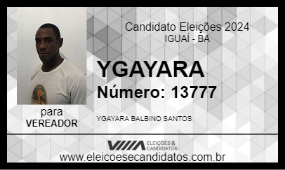 Candidato YGAYARA 2024 - IGUAÍ - Eleições