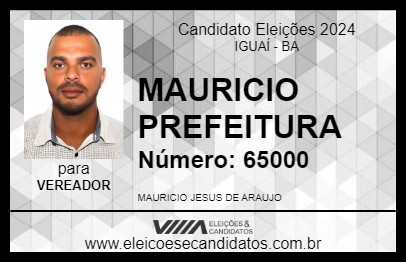 Candidato MAURÍCIO DO CALÇAMENTO 2024 - IGUAÍ - Eleições