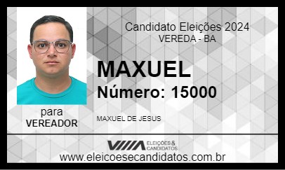 Candidato MAXUEL 2024 - VEREDA - Eleições