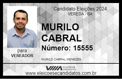 Candidato MURILO CABRAL 2024 - VEREDA - Eleições