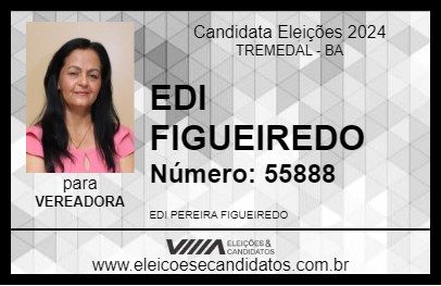 Candidato EDI FIGUEIREDO 2024 - TREMEDAL - Eleições