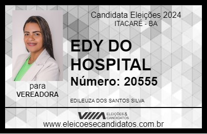 Candidato EDY DO HOSPITAL 2024 - ITACARÉ - Eleições