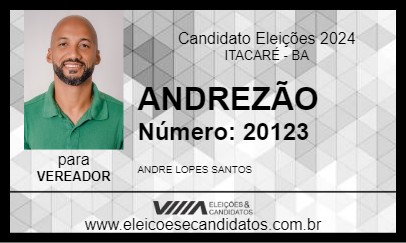 Candidato ANDREZÃO 2024 - ITACARÉ - Eleições