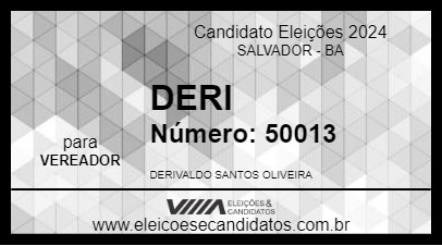 Candidato DERI 2024 - SALVADOR - Eleições