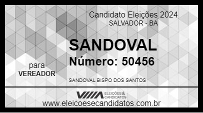 Candidato SANDOVAL  2024 - SALVADOR - Eleições