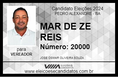 Candidato MAR DE ZE REIS 2024 - PEDRO ALEXANDRE - Eleições