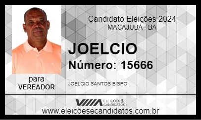 Candidato JOELCIO 2024 - MACAJUBA - Eleições