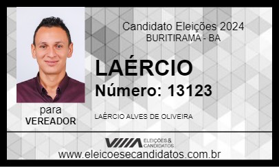 Candidato LAÉRCIO 2024 - BURITIRAMA - Eleições