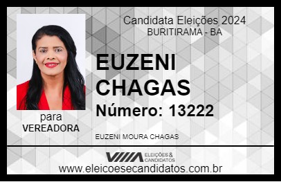 Candidato EUZENI CHAGAS  2024 - BURITIRAMA - Eleições