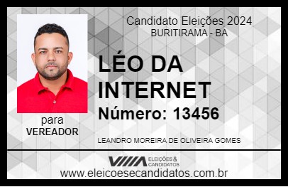 Candidato LÉO DA INTERNET 2024 - BURITIRAMA - Eleições